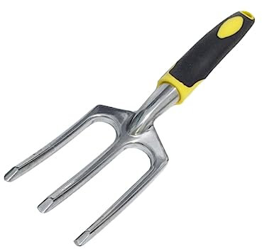 BESPORTBLE râteau a Main Stainless Steel inoxlm Pot Culture Outils Jardinage bonsaï Fourche de Plantation Outil de Jardinage Bicolore poignée d'aluminium de magnésium Pelle à Fleurs