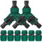 Connettore per Tubo Flessibile a 2 Vie, 2PCS Sdoppiatore a Y, Splitter per Tubo da Giardino con Connettore Singolo On/off, Rubinetto Adattatore per l'irrigazione del Giardino della Cucina