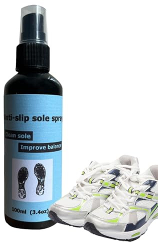 Spray de agarre para zapatos, 100 ml, spray antideslizante para suela de zapatos, spray de tracción antideslizante para zapatos de baloncesto, spray antideslizante para zapatos deportivos para mejorar