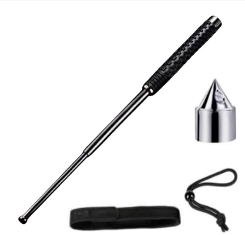 CNKHDZ CNKHDZTragbare Schwarze 26IN Trekkingstöcke; Camping Supplies Defense Set