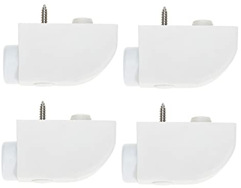 DIYEAH Verrous Antivol de Fenêtre Coulissante en Plastique Blanc Lot de 4 Limiteur de Sécurité pour Fenêtre et Ventilation Intérieure Protection Garçon et Filles