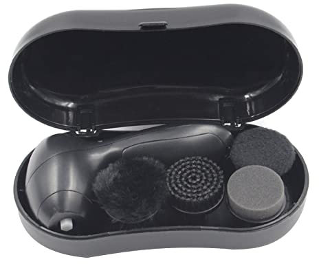 YAOGUI Electric Shoe Polisher Portable Leather Shoes Cleaner Brush Replaceable Brush Head Cleaner Electric Shoe Shoes Scrubbing Brush