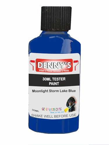 Premium Interior Wall & Ceiling Emulsion Paint – Moonlight Storm Lake Blue – Rich Matt Finish, Durable & Washable, Low Odour, Ideal for Living Rooms, Bedrooms & Hallways (30ML Tester Bottle)