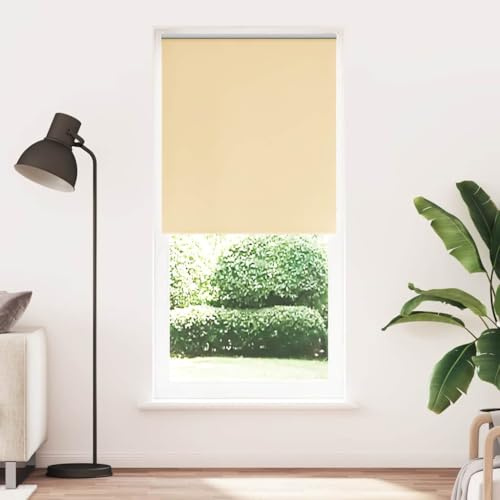 Rollo Innen Fenster Fensterdekorationen,Verdunkelungsrollo 120 x 230 cm beige,Rolladen für Fenster und Türen