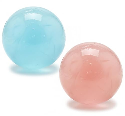 Kokamo-klump av kokosolja | Stressavlastande kokosboll, paket med 2 mjuka och genomskinliga squeez-leksaker för att lindra stress, handgjorda, formbara sensoriska leksaker för att lindra