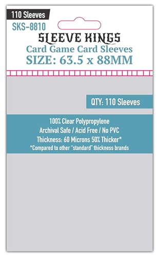 110 X Standard Card Sleeves 63.5mm X 88mm