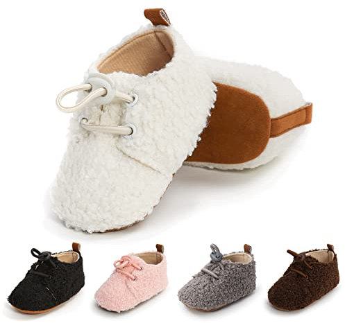 EDOTON Unisex Neugeborene Tier Schuhe,Süß rutschfest Sohle Weich Winter Warm Haus Innen Ausdruck Stiefel zum Baby Jungs Mädchen