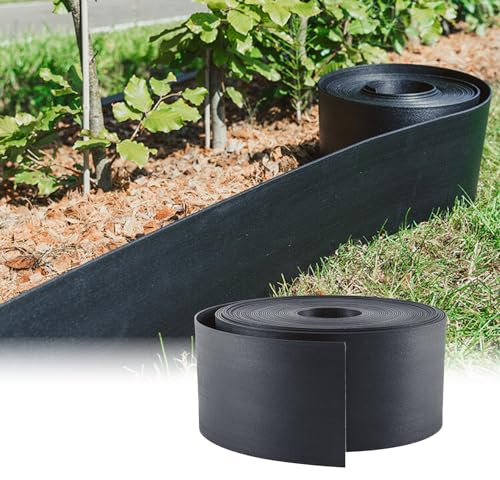 Rori Bordure de pelouse noire - Flexible en plastique - Longue durée de vie - 40 m