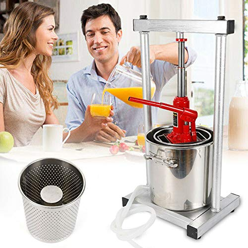 LeGDOr Entsafter mit großer Kapazität, 12 l, Obstpresse, Obstpresse, Obstzerkleinerer, Obstmühle, Apfelpresse, Obstpresse für die Wein-/Apfelweinherstellung