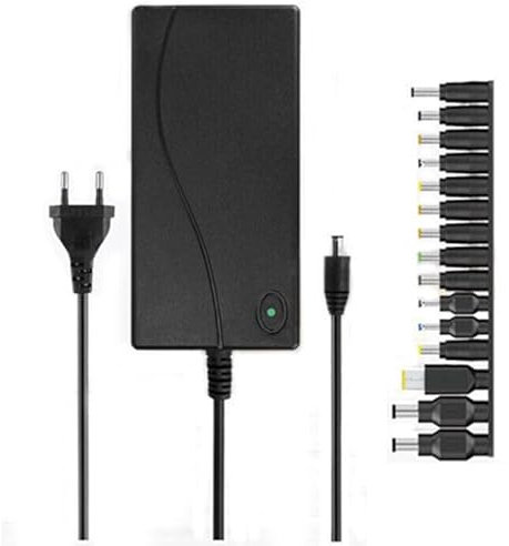 Caricatore Alimentatore Universale da 120W per Notebook PC Laptop, con 15 Adattatori Compatibili con le Principali Marche, Adattatore di Alimentazione Universale per Computer Portatile