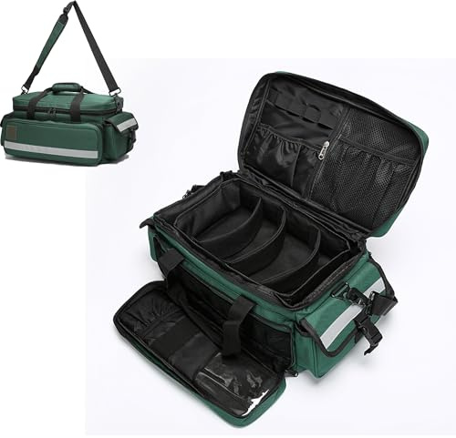 Be-Better First Aid Bag,Medical Bag,First Responder Bag for Trauma,Medical Bag Organizer with Detachable Dividers for Nurses,Home Health Care,EMT(Bag Only)