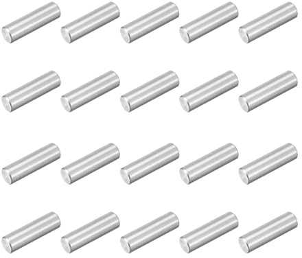 QUARKZMAN 40pz Spina Centraggio Perni 304 Acciaio Inossidabile M3 x 10mm Cilindrica Perno Supporto Mensole Perno Parallelo per Produzione Meccanica Industria Installazione Mobili, Argento