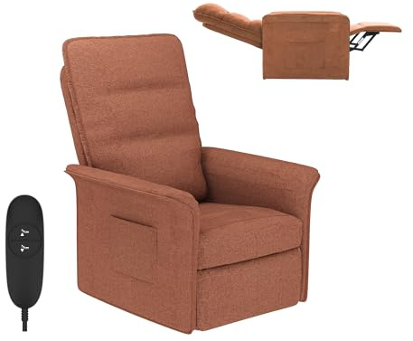 FLEXISPOT Poltrona da Relax Elettrica(82 x 77 x 104 cm) con schienale regolabile, reclinabile da 105 ° a 155°, poltrona reclinabile, divano relax ergonomico poltrona per camera da letto e soggiorno