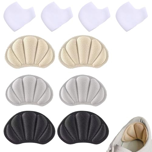 YTAXYZWR Solette tallonari in Gel 10 Pezzi Inserti per Scarpe riduttori Taglia Protezione Tallone Uomo Donna universali Trasparenti ammortizzanti per Scarpe Strette Escursioni Lavoro Sport