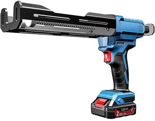 Elektrisk tätningspistol, 12 V patron, trådlös silikonpistol med 5 justerbara hastigheter, droppfri professionell tätning och självhäftande applikator