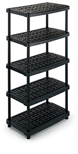 Terry, Regal 2436-5, Modulares Regal mit 5 Regalen, Innen- und Außenbereich - 93x59x188,5 cm