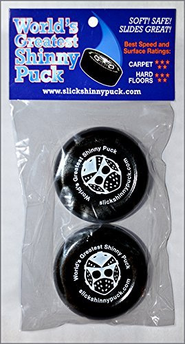 SLICK SHINNY Indoor Floor Carpet Foam Puck Shinny Knee Hockey Safe Soft Goalie Training Kids Toy - World's Greatest Shinny Puck!