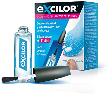 EXCILOR, Tratamiento De La Micosis De Las Uñas, Solución, Devuelve La Salud y Belleza A Las Uñas Infectadas, Penetración Rápida, Fácil Aplicación Con Pincel, Clínicamente Probado, 3,3 ml
