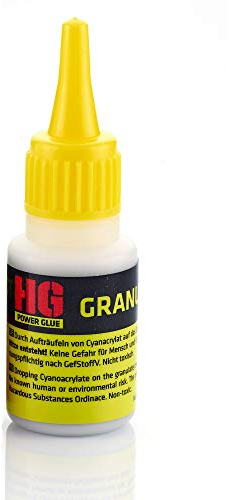 HG POWER GLUE Granulat Nachfüllpackung der Schweißnaht aus der Flasche - Füllstoff für extreme Risse und Bruchstellen, als Kombi mit HG-Industriekleber (40g)