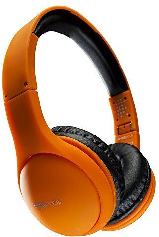 Boompods HPORA Faltbare Kopfhörer mit Mikrofon und Ferbedienungstaste(n), orange