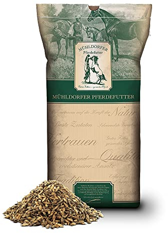 Mühldorfer Pferdefutter Mühldorfer Scottish Mash & Kräuter, 15 kg, schmackhaft, stoffwechselanregend, ohne Zusatzstoffe, mit ätherischen Kräuterölen, Futter für alle Pferde