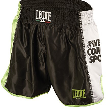 LEONE 1947, Training Pantaloncino Kick-Thai, Unisex – Adulto, Nero, S, AB760