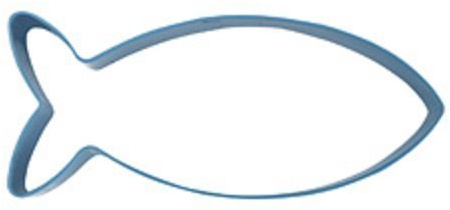 Eddingtons Fish Shape Cutter Blue.