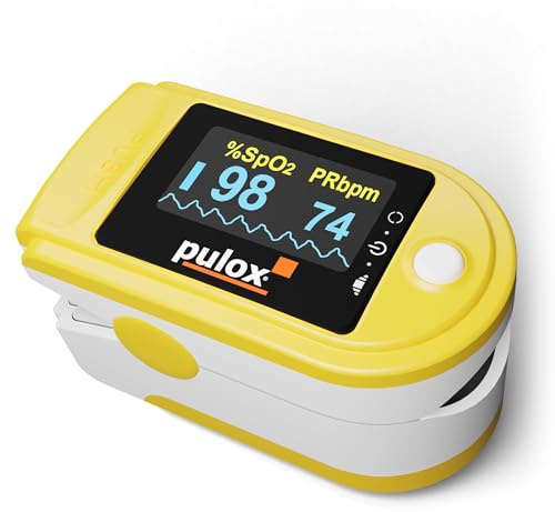 Oxymètre de Doigt Pulox PO-200 Solo - Saturometre professionnel pour mesurer saturation en oxygène, pouls et indice de perfusion