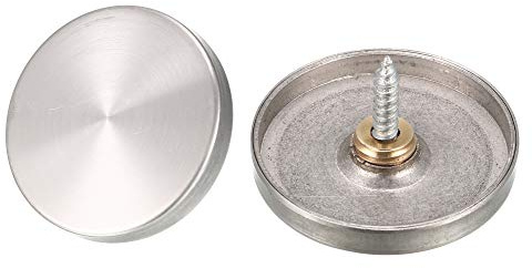 sourcing map 4 Stück 40mm Edelstahl Kappen Dekorative Spiegel Nägel