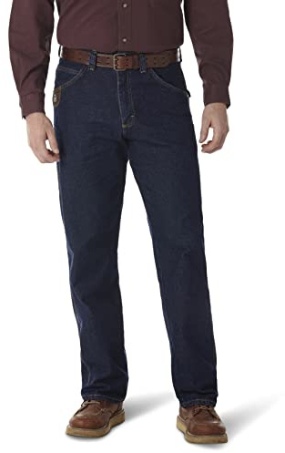 Wrangler Riggs Workwear mens Ripstop Carpenter jeans, Antique Indigo, 34W x 32L US