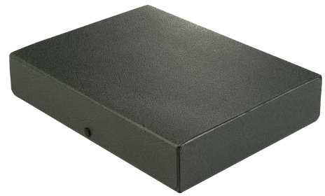 Elba Dokumenten-Box A4 aus Hartpappe, 6 cm Füllhöhe, schwarz, 400000985