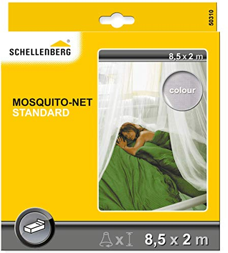 Schellenberg 50310 Baldachin für das Bett Moskitonetz Standard für Einzelbetten, Mückenschutz für angenehme Nächte