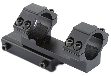 Montage pour Lunettes de visée Tactical 25.4mm 1 Ring Extended One Piece 11mm Dovetail Rail Mount pour la Chasse Support Siamois de 25,4 mm Support étroit