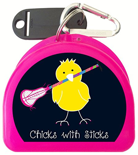 Zumoe Lacrosse (Pink) Case for Mouth Guard, Retainers - Lacrosse Chick