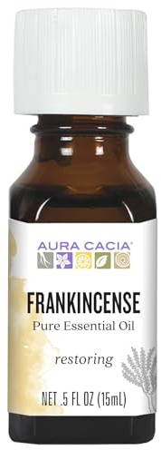 Aura Cacia Essential Oil, Meditative Frankincense, 0.5 Fluid Ounce, Packaging May Vary