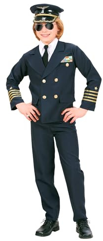 W WIDMANN MILANO Party Fashion - costume da pilota, uniforme, capitano, professione, costume in maschera per bambini