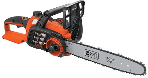 BLACK+DECKER 40V MAX Electric Chainsaw Cordless, 12 Inch Battery Chainsaw, Battery and Charger Included, Longer Runtime, Lightweight Rechargeable (LCS1240)