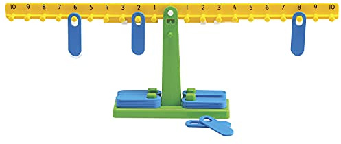 edxeducation Student Math Balance - In Home Learning Manipulative for Early Math and Number Concepts - Includes 20 Weights - Beginner Addition, Subtraction and Equations