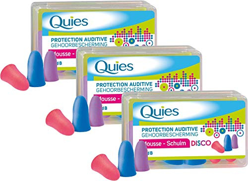 Quies - Protection Auditive en Mousse - Lot de 3 x 3 Paires