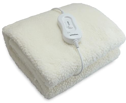Schallen Premium Comfort Electric Heated Blanket, Remote Control with 3 Heat Settings (Single, Soft Fleece Electric Blanket)