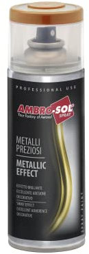 Ambro-Sol V400MET6 Smalto / Vernice Effetto Metalli Preziosi, per Interni, Oro Ducato, 400 ml