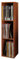 VCM Holz Schallplatten Regal | Stand Regal mit 3 Fächer für 100 Schallplatten | Maße: H. 107 x B. 34 x T. 30 cm - Platto