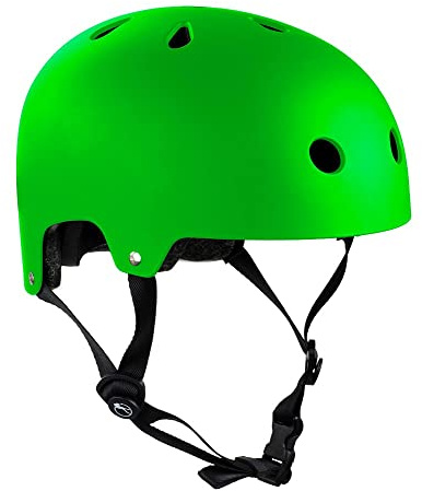 Sfr Skates H159 Casco, Unisex – Adulto, Verde, L/XL 57-59 cm