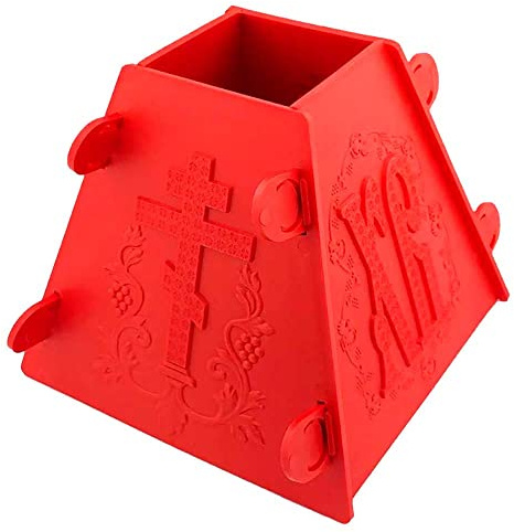 Red Russian Pascha Paskha Easter Xb Plastic Cheese Mold