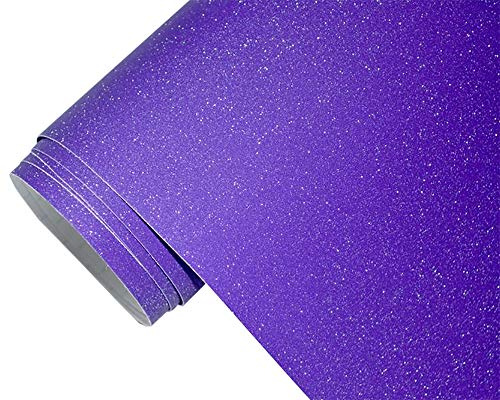 Neoxxim 8,5€/m2 Premium - Auto Folie - Glitzer LILA RAU MATT 600 x 150 cm - Lackfolie Möbelfolie