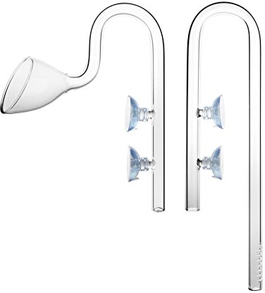 Glas Lily Pipe Inflow Outflow Set 13mm für 12/16mm Schlauch