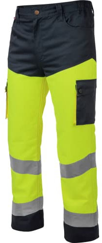 WüRTH MODYF Pantalon de travail haute-visibilité LUMEN jaune/marine - Taille S