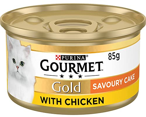 Gourmet Gold Tinned Cat Food Savoury Cake Chicken 85g (Pack of 12)