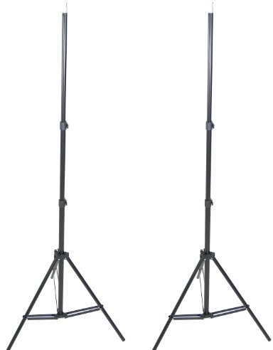 DynaSun 2x W803 220 cm Kit 2x Trépied pour Studio Photo Video Support de Fond Pied 2,00 mt Tres Robuste avec Sac