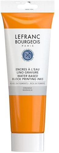 Lefranc & Bourgeois Tinta de Linograbado, 250 ml, color Naranja
